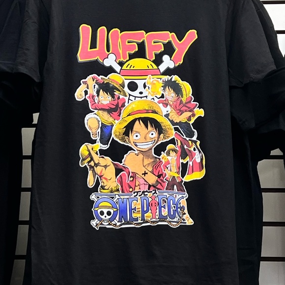 One Piece Luffy Black T-Shirt - Picture 1 of 1